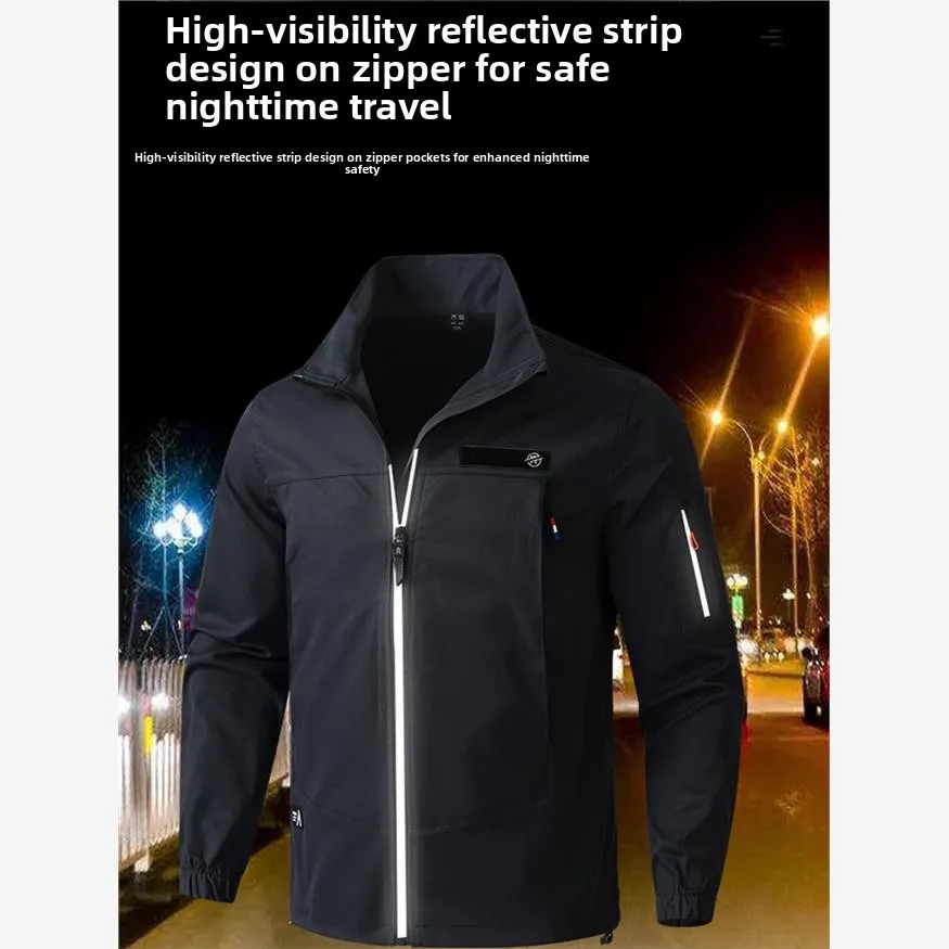 Men's Workwear Suit Elastic Thiened Wear-resistant New Sle Windproof Waterproof Spring Autumn Work orm Fac Workop