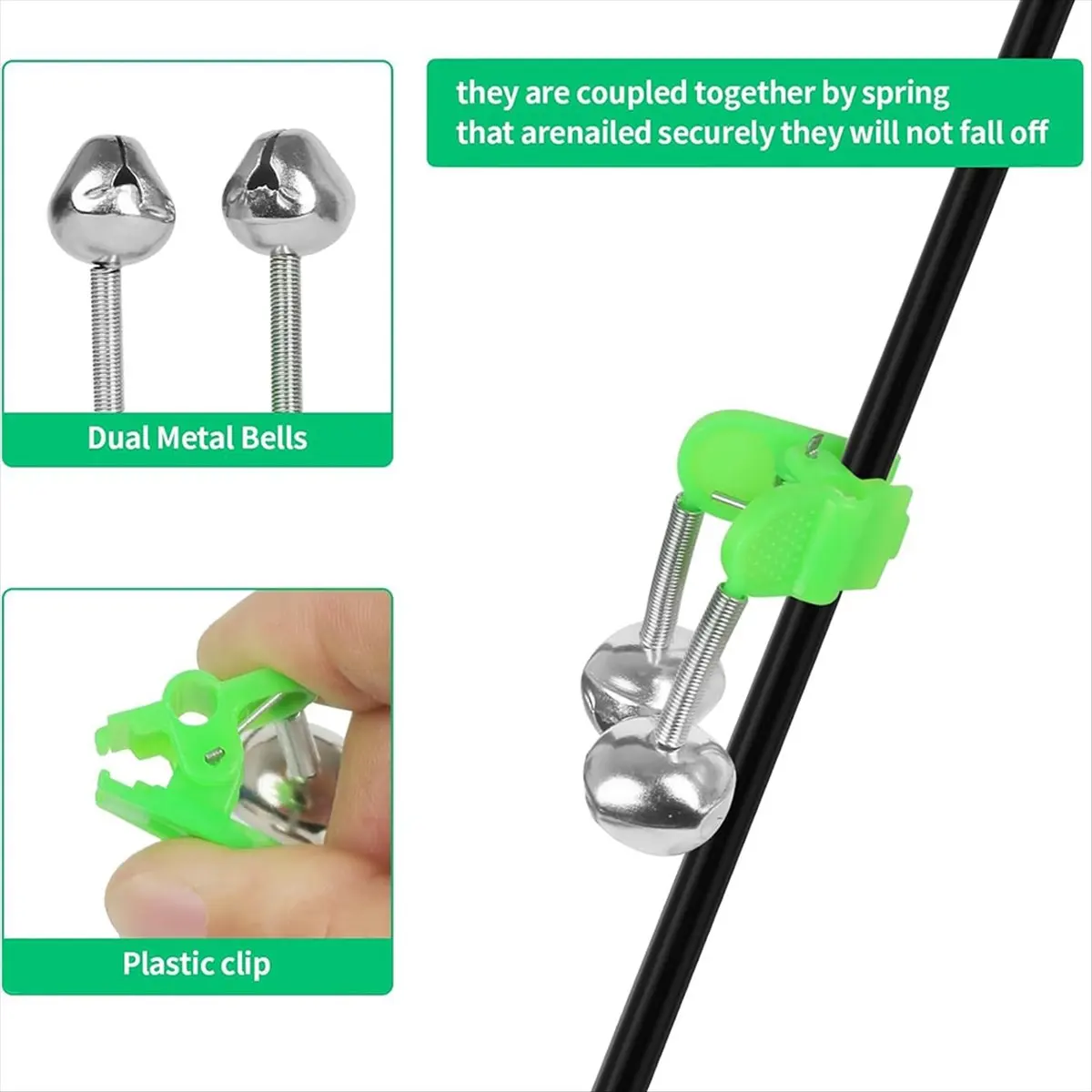 [MEGA SOLDE] Support de canne à pêche télescopique extensible pour sol et rive, avec clochettes d'alarme