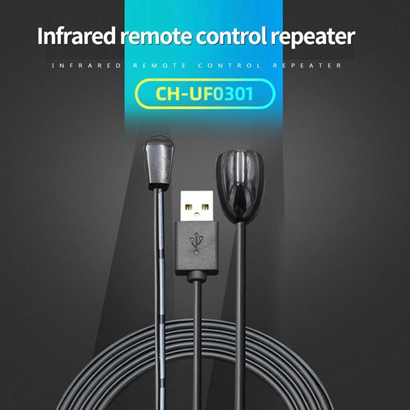 New 2X IR Extender Infrared IR Remote Control Receiver USB IR Receiver Adapter Transmitter