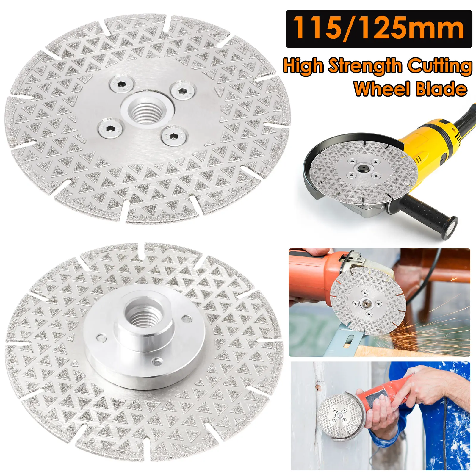 

4.5/5 Inch Diamond Angle Grinding Wheel Impact Resistance Double Sided Grinding Wheel Grinder Cutting Wheels for Cement Rebar