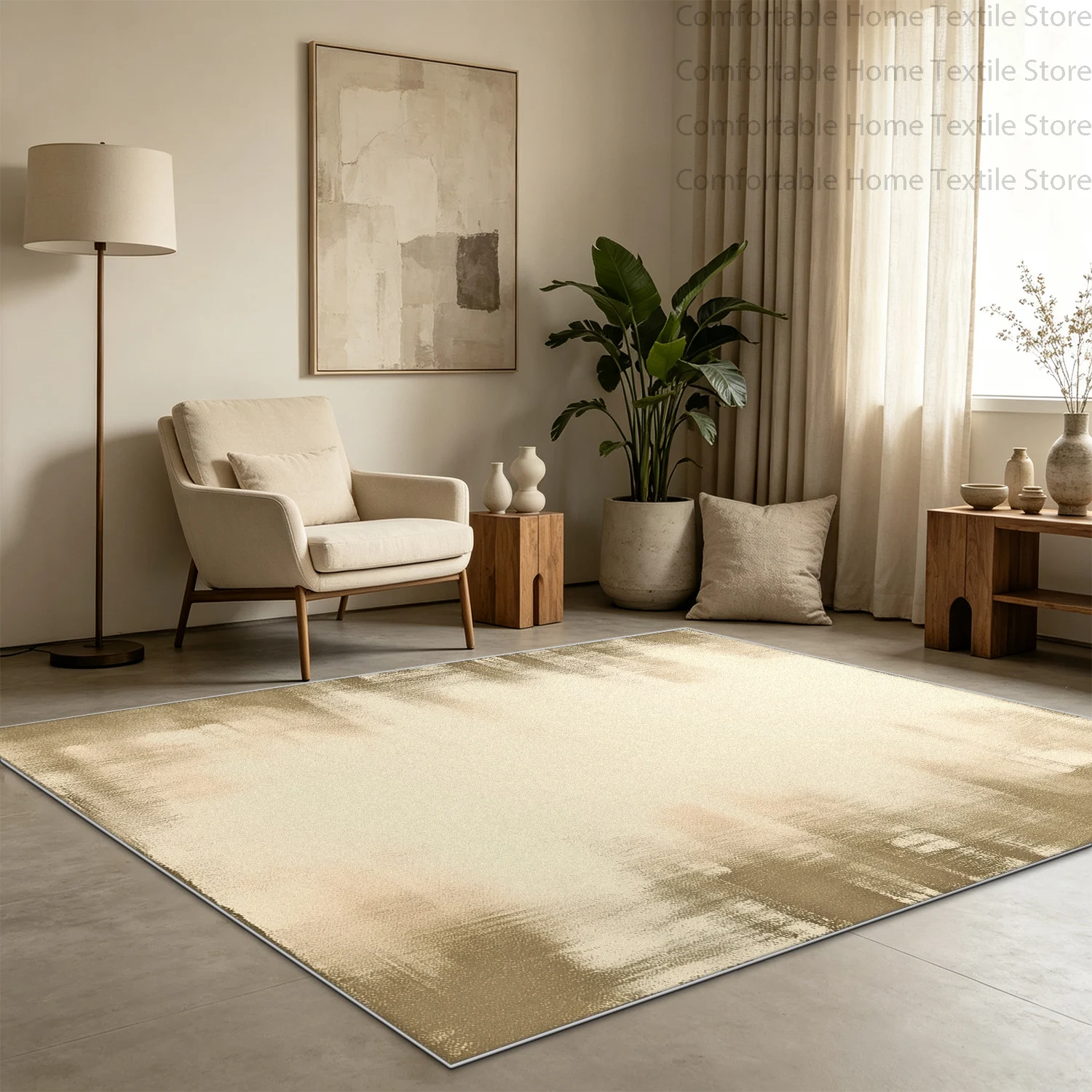 Modern Minimalism Gradient Plain Colour Living Room Carpet Non-slip Washable Cloakroom Rug Soft Plush Foldable Entrance Door Mat