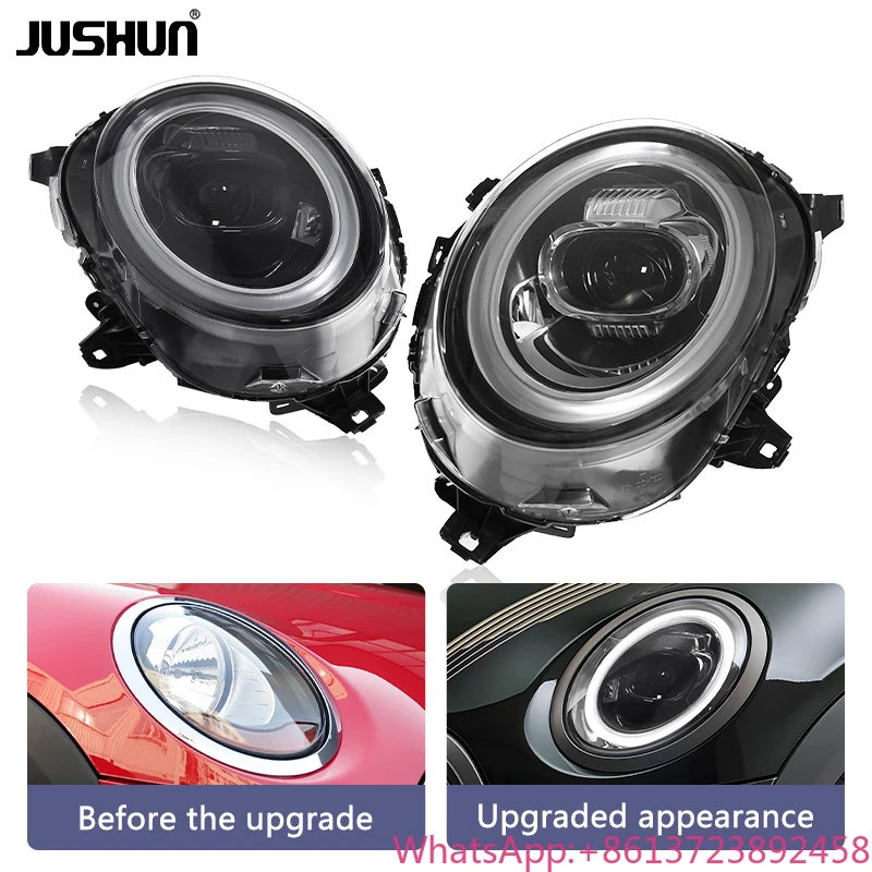 

JUSHUN LED Headlight for Mini F56 14-21 Front Head Light Modified Head Lamp Daytime Running Lights DOT and E Marks