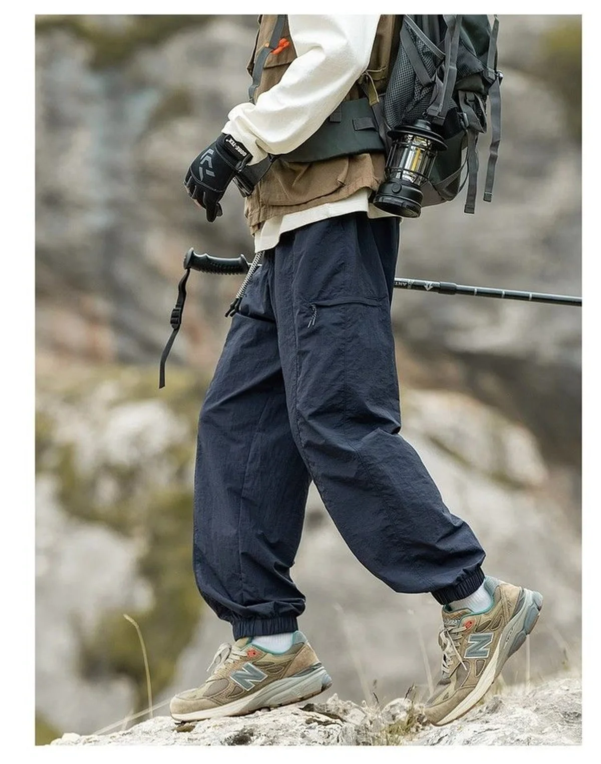 Vintage Baggy Hiking Cargo Pants Men Casual Sport Jogging Sping Summer Parachute Pants Outdoor Wide Leg Trousers