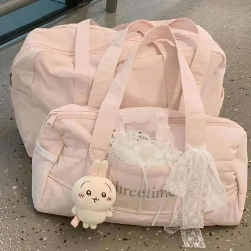 

Bloom Haruku Pink Y2k Handbag Women Fairycore Hot Girls Soft Chic Casual Shoulder Bags Female Travel Underarm Bag Aesthetic