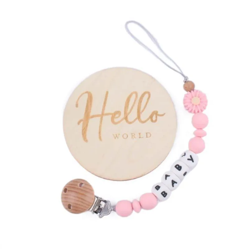 2PCS Wooden Baby Pa… - image