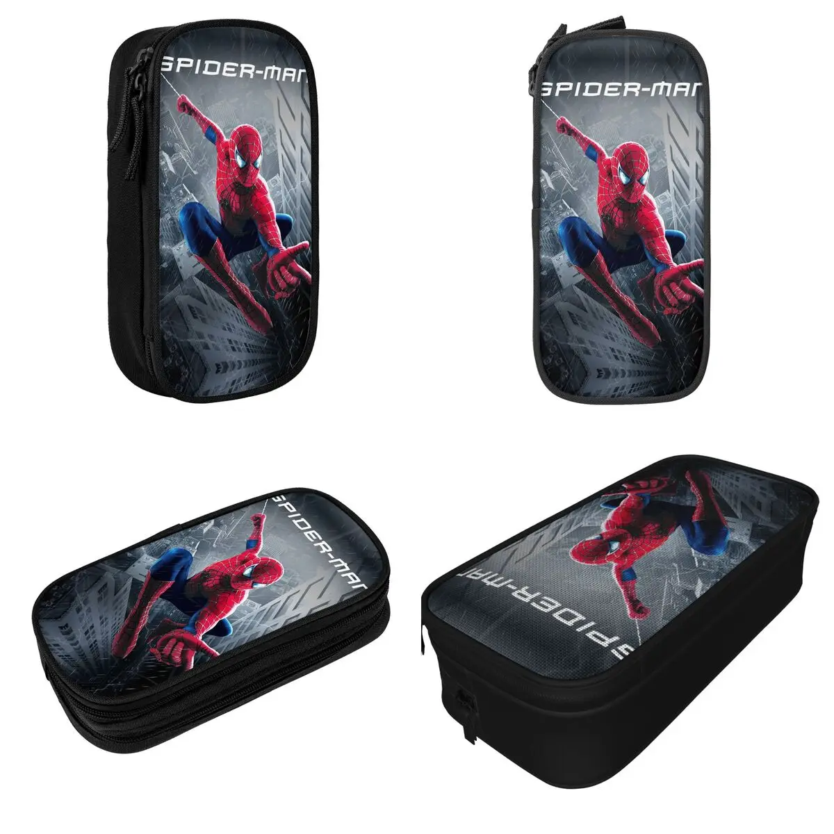 Spiderman Merch Pen Box Bolsa de maquillaje para niños niñas Spider man caja de lápices regalo increíble