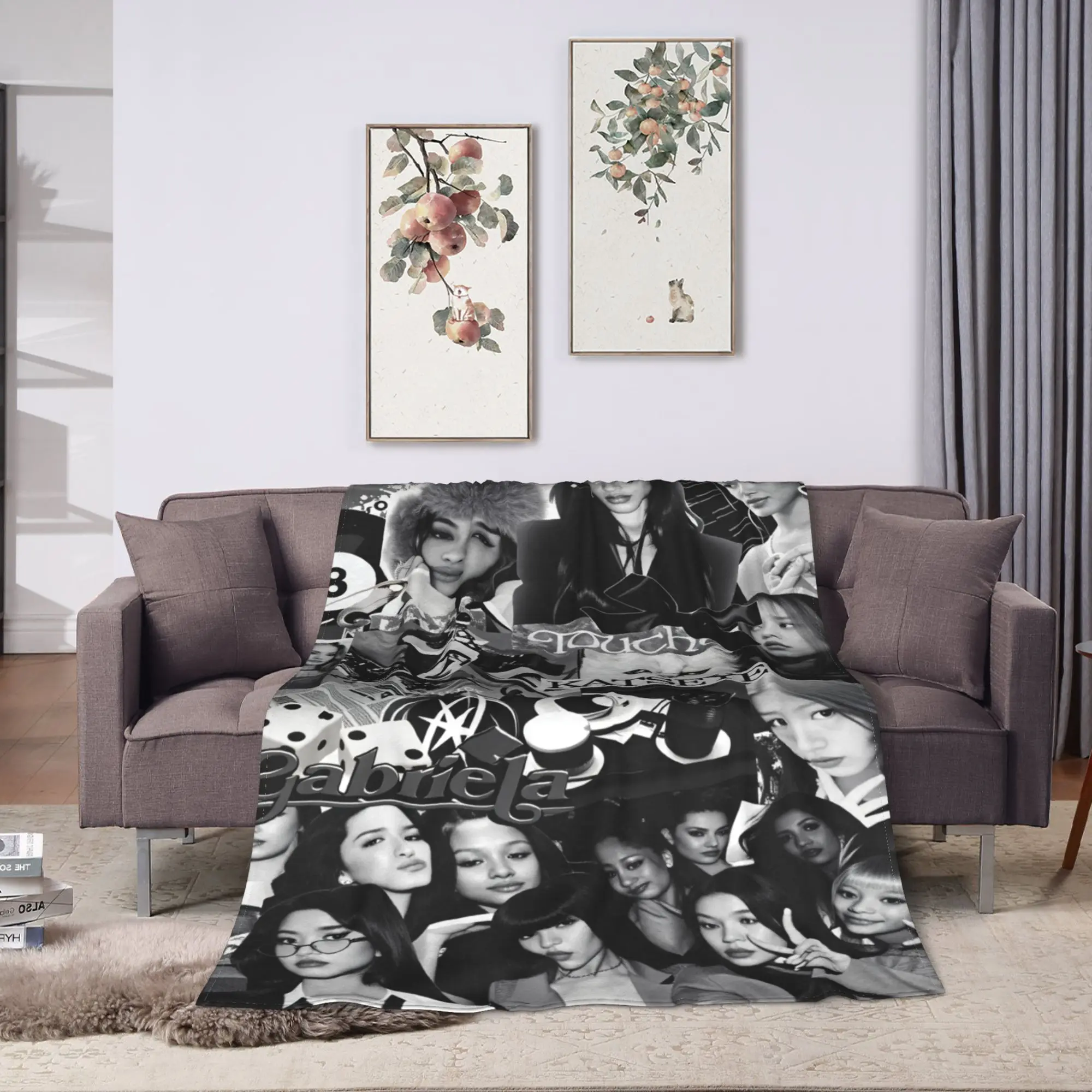 Katseye Kpop Girls  Blankets Quality Soft Warm  Throw Blanket Winter Girls Boys Bedroom Pattern Bedspread