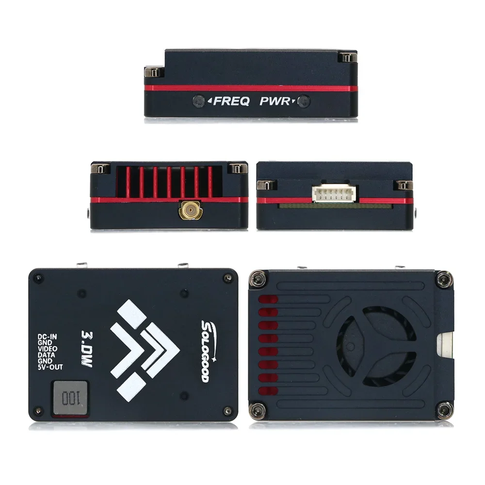 Sologood 5.8G 64CH Long Range VTX 3W 25mW/400mW/800mW/1500mW/3000mW/Pit Mode FPV Transmitter for RC FPV Drone Parts