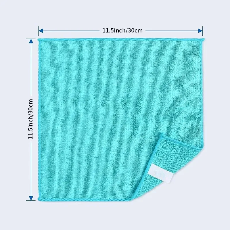 TILONDEX1/2/5PCS Black Microfiber Cleaning Cloths Ultra Absorbent Lint-Free Towels for Home And Auto Dusting