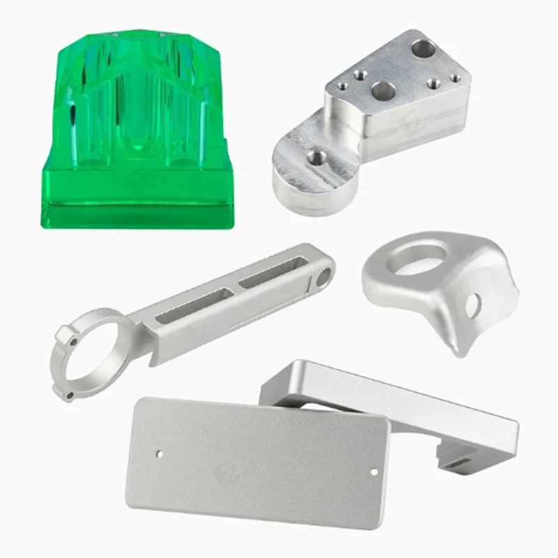 Combination of Aluminum Alloy and Plastic Custom CNC Machined Special-Shaped Mechanical Parts