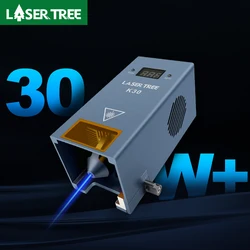 LASER TREE K30 30W Optical Power 6 Diode Laser Module with Air Assist 450nm TTL PWM Laser Head for Engraver Cutting Wood Tools