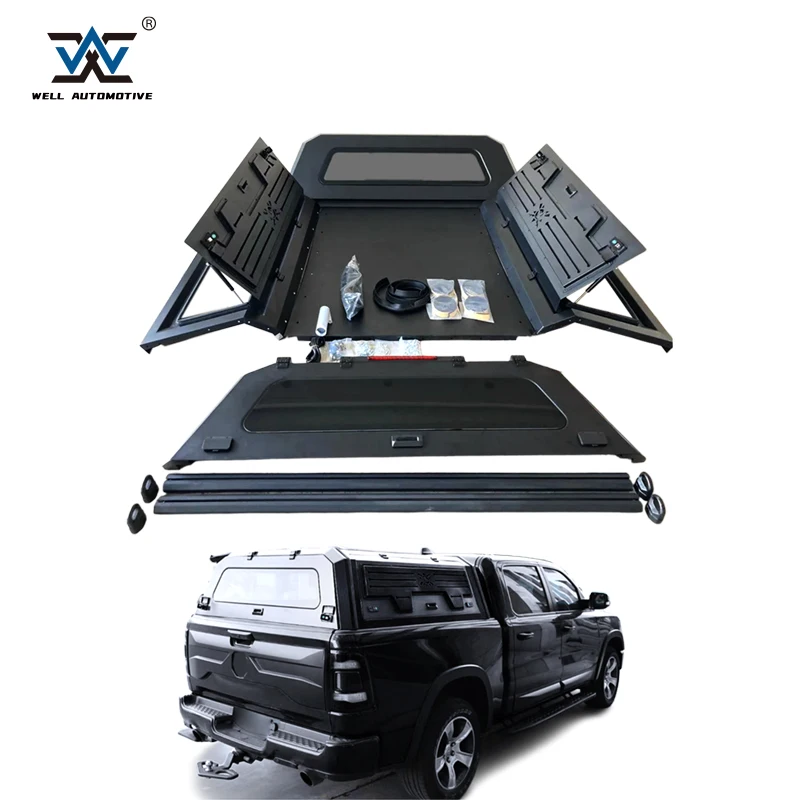 

Super Duty Offroad Parts Metal Cover Truck Tonneau Waterproof Steel Truck Camper Replacement Topper Canopy For Universal Pickups