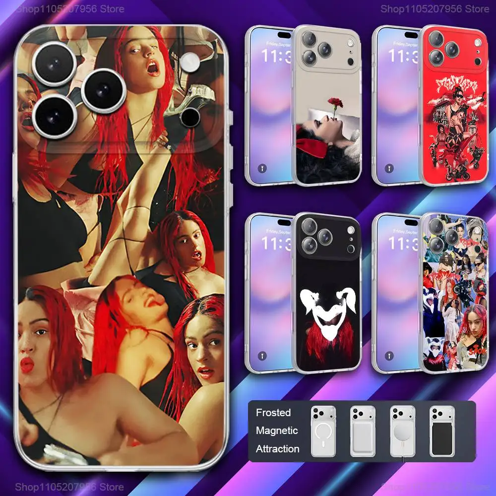 

R-Rosalias Singer For iPhone 11,12,15,14,13,17,16,Pro,Plus,E,Max,Air,Mini Magnetic Frosted Cover Phone Case