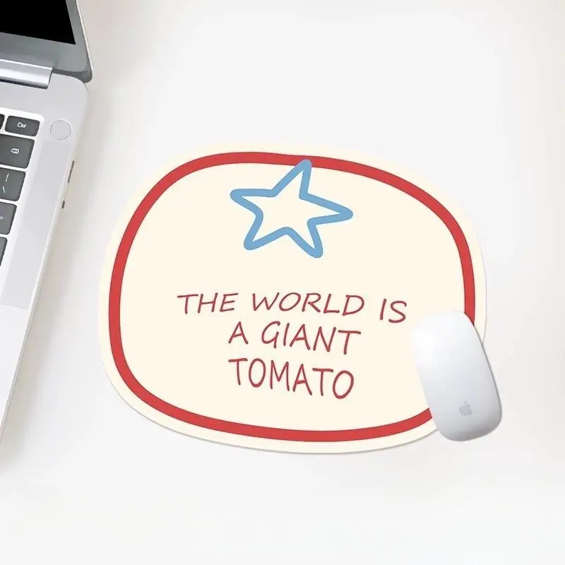 Cute Ins Style Apple Mouse Pad Leather Mat Waterproof Desk Pad Office Study Dormitory Computer Keyboard Pad Decor