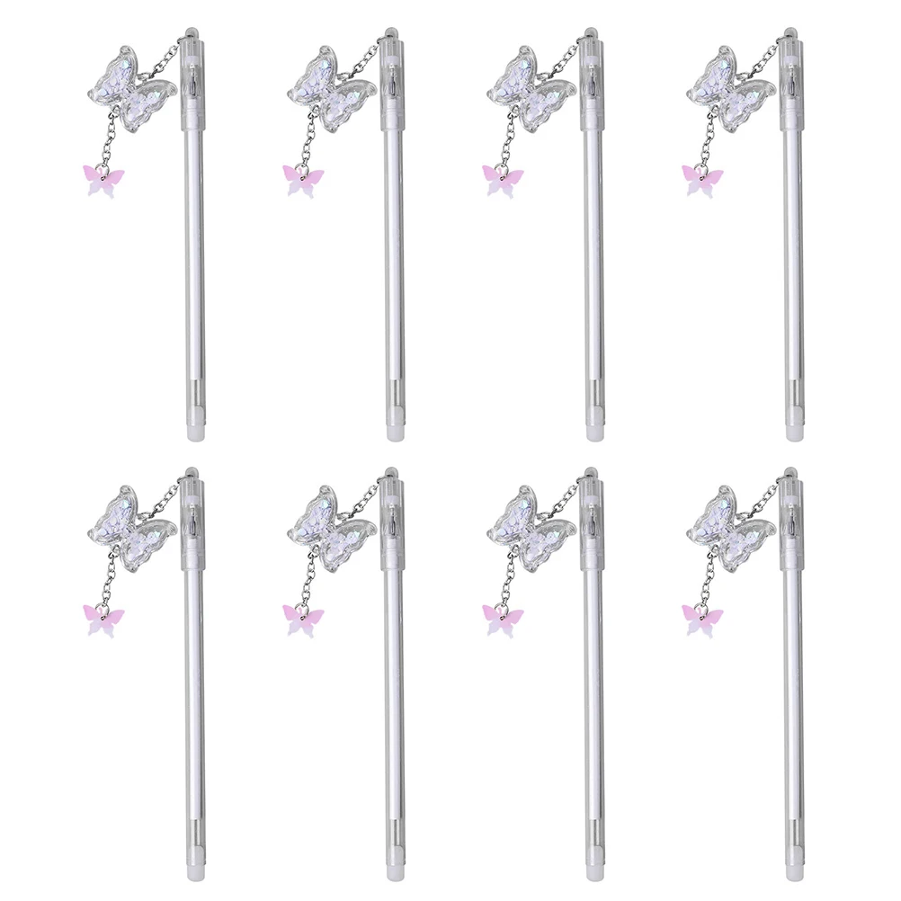 

Butterfly Pendant Pen Cute Cartoon Plastic Marker Student Roller Gel Ink Pen Eco Friendly Random Color Smooth Writing