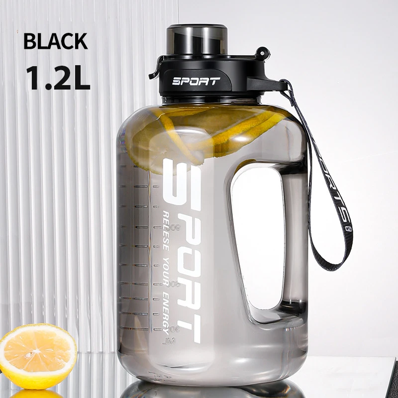 Imagem -06 - Balde de Plástico Portátil para Esportes Garrafa de Água 1.2l 1.7l 2.5l Netflix Straw Pot Belly Cup Ton Bucket Space Cup Students