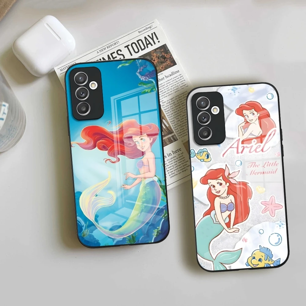 Disney L-little Mermaid Phone Case For Samsung S24 Ultra S23 S22 S20 Fe S21 Plus Galaxy A54 A34 A24 A53 M54 Note 20 Back Cover