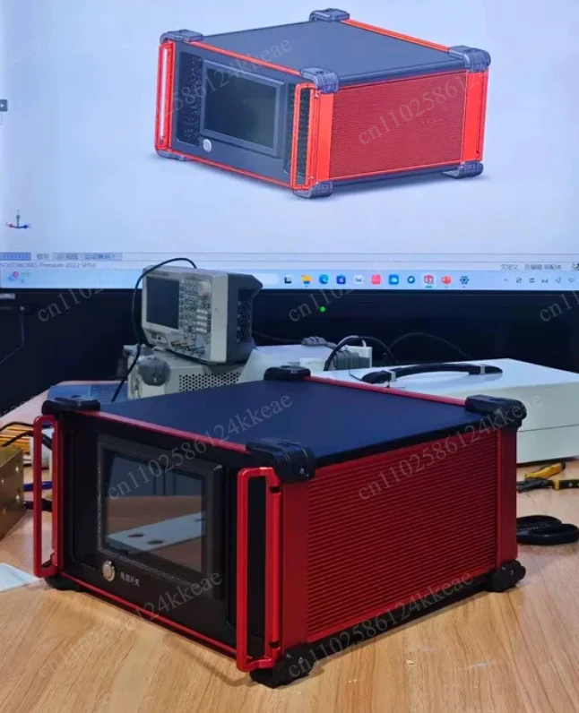 2U Aluminum Alloy Chassis Shell Instrumentation Box Industrial Control Equipment Aluminum Profile Chassis Customization