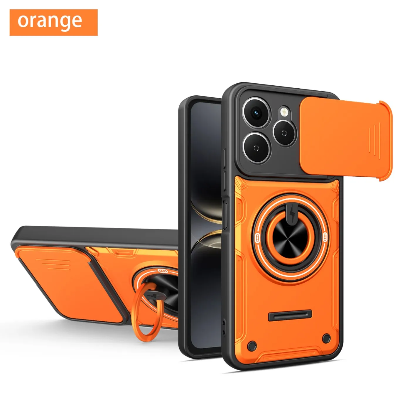 Stoßfeste Schutzhülle für Tecno Spark Go 20 20C 40 40C Pro Plus GO 1 3 POP 8 9 Kameraschutz Magnetring-Ständer-Cover – Detail 11