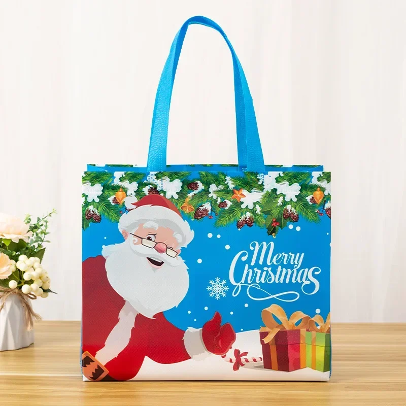 Sacs cadeaux de Noël pour enfants, sacs à bonbons, organisateurs, emballage, décoration, 1 pièce