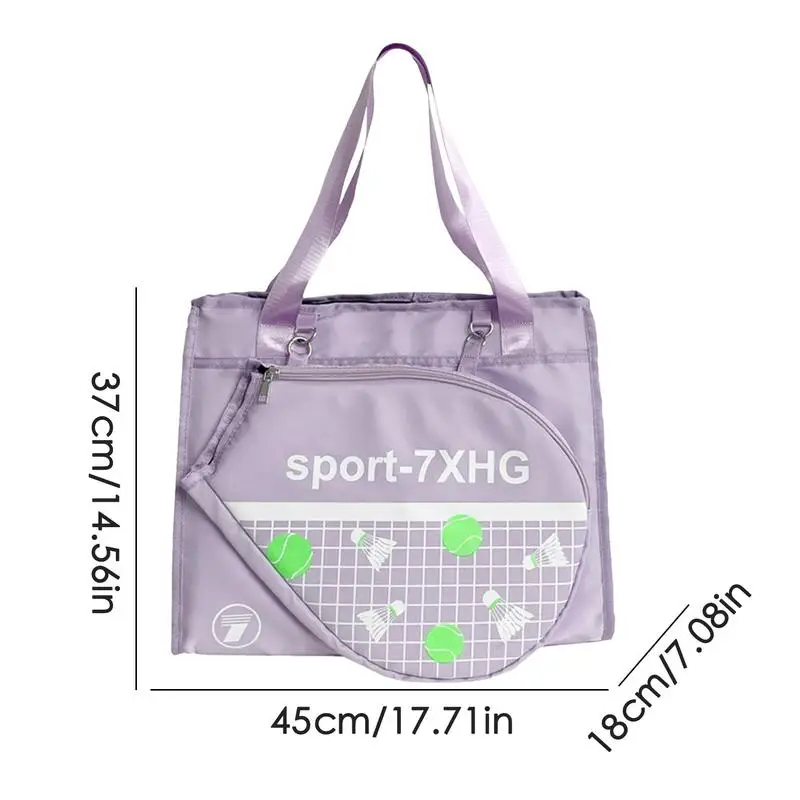 Sac à Dos observateur pour Raquette de Tennis, Fourre-Tout Imperméable de Grande Capacité