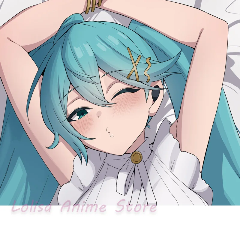 

Наволочка для подушки-дакимакуры с аниме-персонажем Мику, двусторонняя печать, в натуральную величину