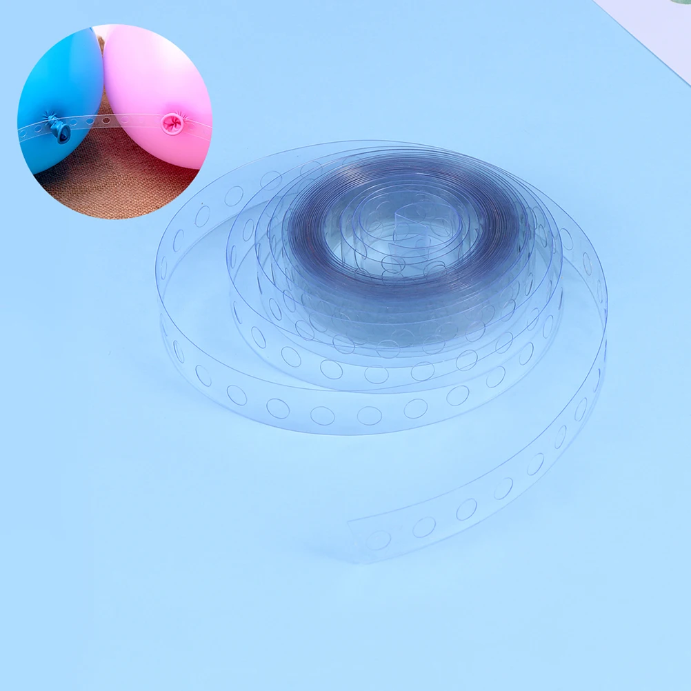 

2Pcs Balloon Glue Chain Tape Helium Ballons Connect Strip Single Hole Decoration Plastic Indoor Outdoor Party Wedding