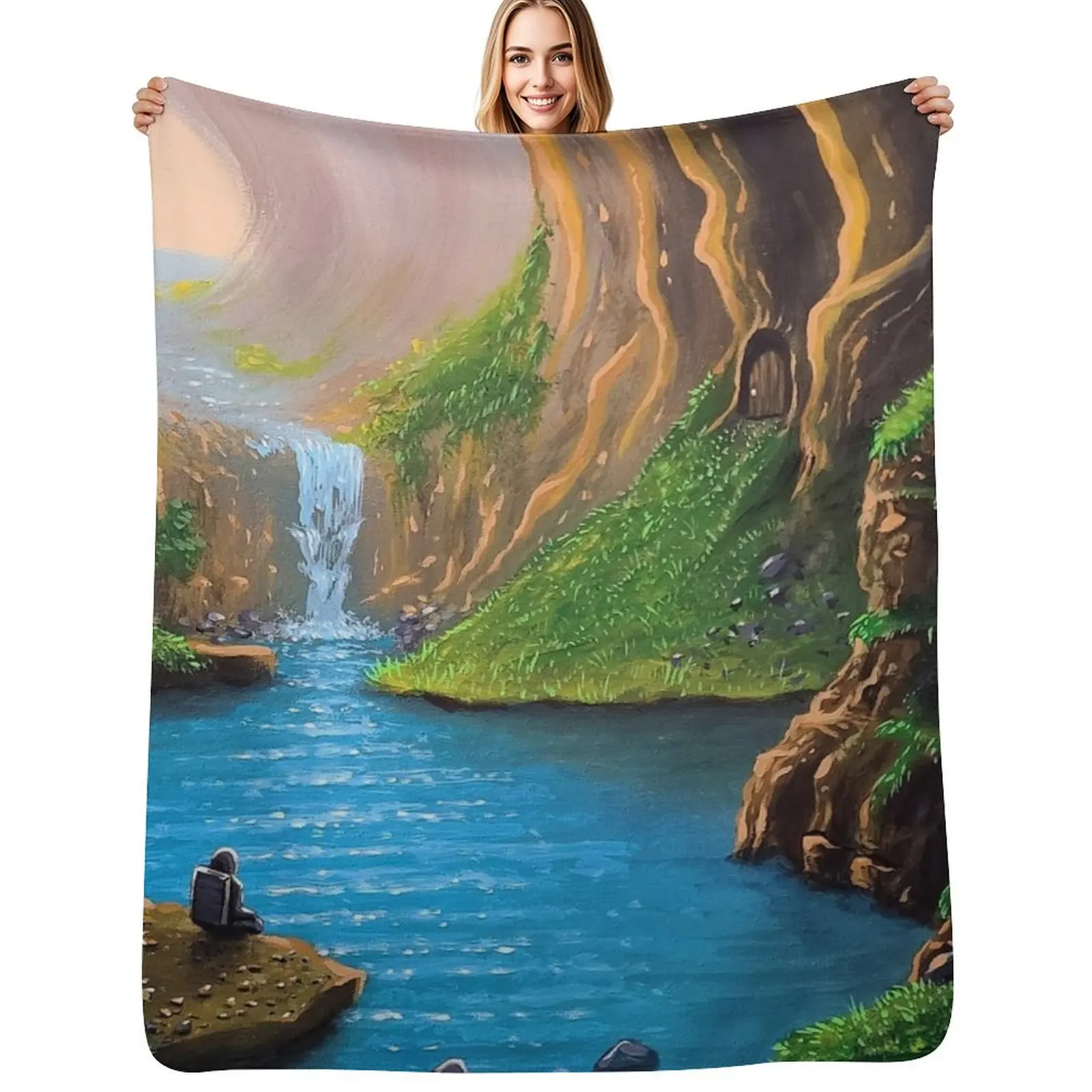 Stream Of Thought Throw Blanket For Sofa Thin Custom Blankets For Baby funny gift Fashion Sofas Plush Blankets