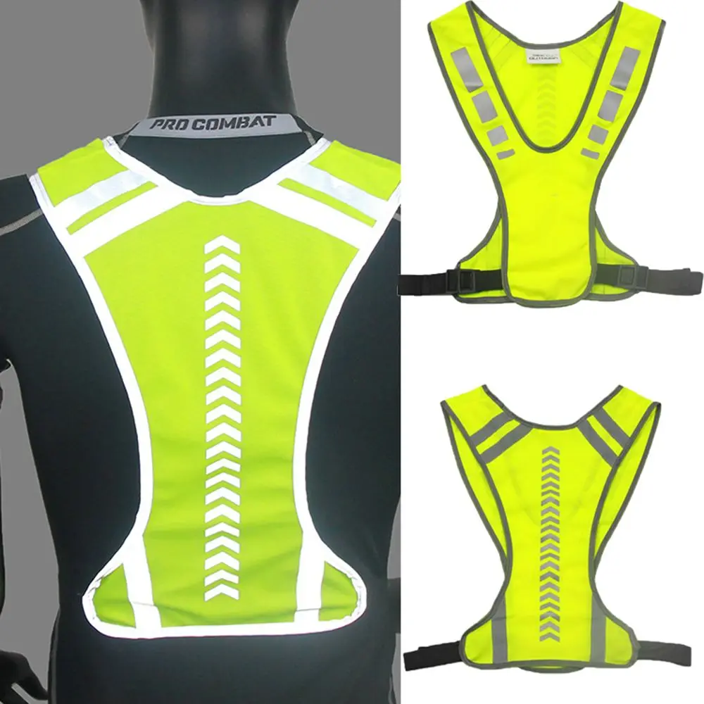 Unisex Reflective Sports Bicycle Harness Jogging Vest Protective Vest Night Running