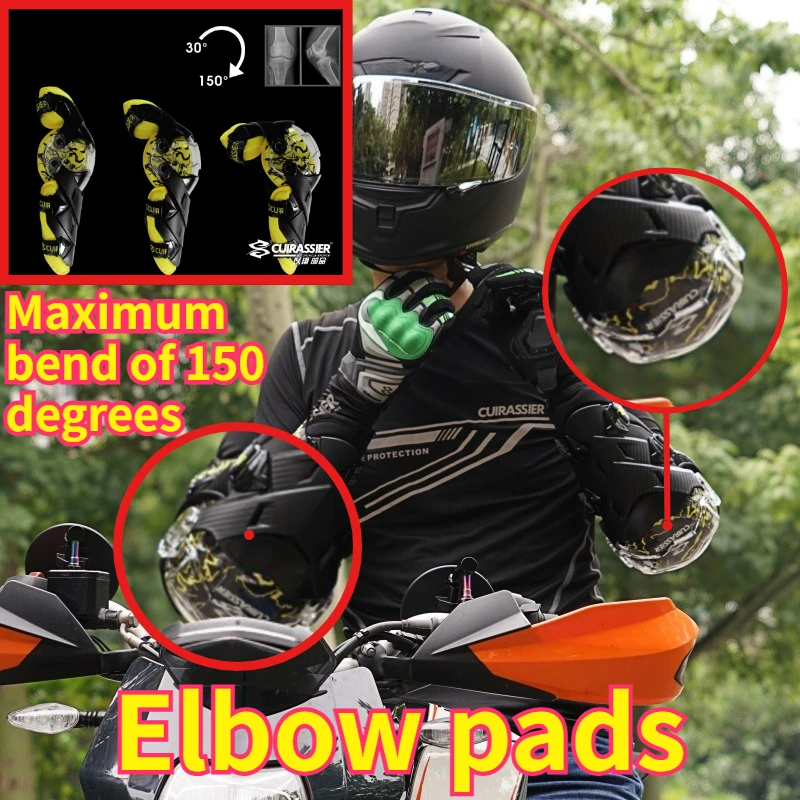 

Movable Joint Motorcycle Elbow Pads Off-Road Motocross Protective Gear Safety Protector for Street Bike Racing Riding