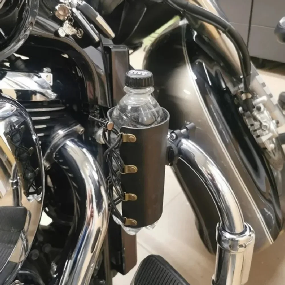 22-28mm Motorcycle Bicycle Cruiser ATV ADV Universal Ajustable Handlebar Coffee Cup Holder Engine Guard Drink Water Bottle Mount