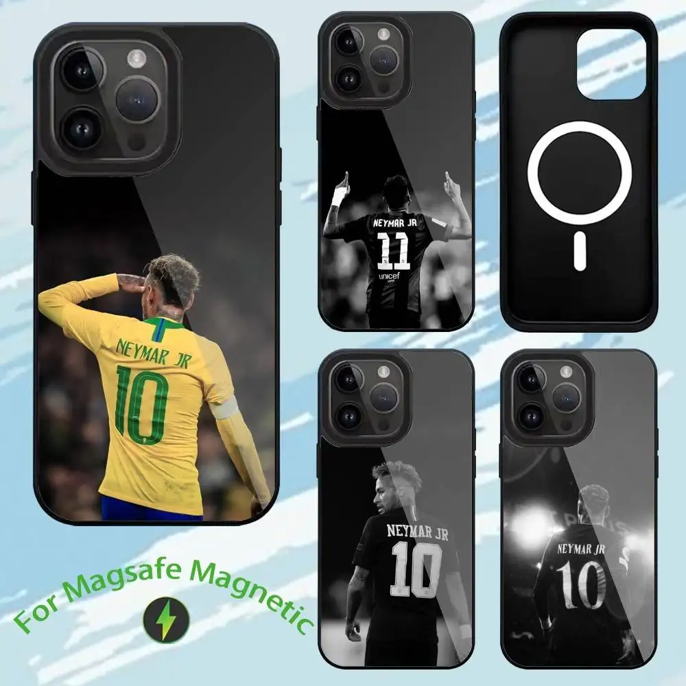 

Football For N-NeYmAR-R 10 Phone Case For iPhone 17,16,15,14,13,12,11,Plus,Pro,Max Magsafe Magnetic Wireless Charging