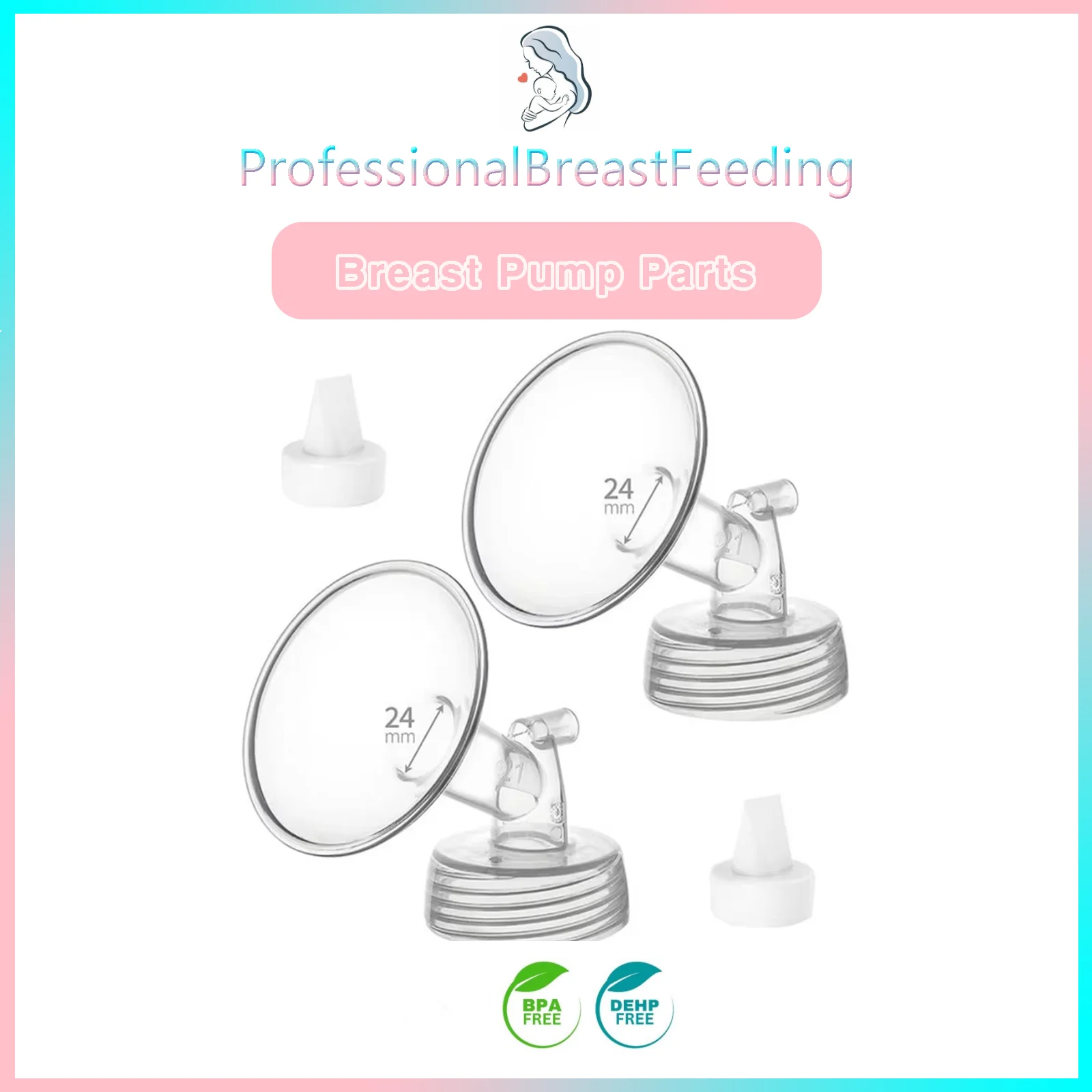 4PCS set Flange and Duckbill Valve Compatible with Spectra S1 S2 9 Plus, Replacement Pump Parts Flange 12-32mm