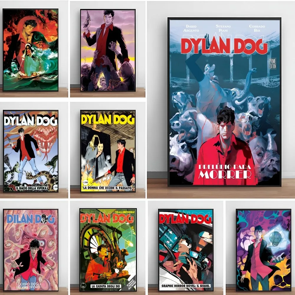 Amine Dylan Dog Poster Paper Print Home Living Room Bedroom Entrance Bar Cafe Art Painting Decoration