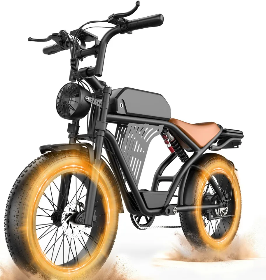 ebike 20" Fat Tires Mountain Electric Bicycle for Adults 3000W 48V 32 MPH