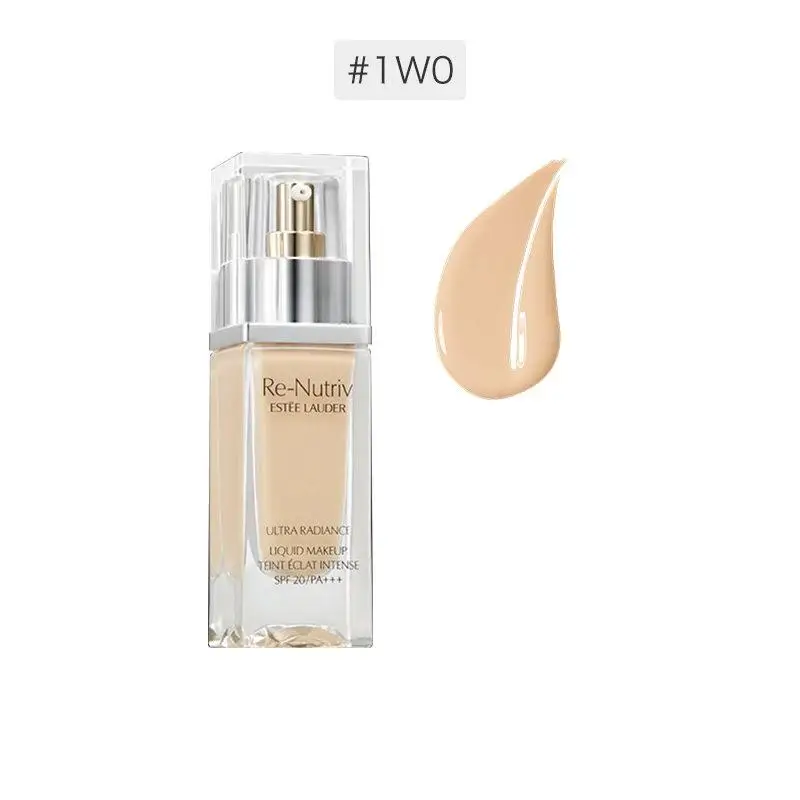 Estee Lauder Re-Nutriv Ultra Radiance Base de maquillaje líquida SPF 20 | Lujoso, hidratante y de larga duración. # 1W0, 30ml