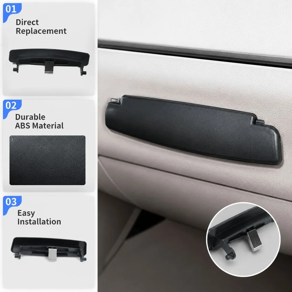 For A6L C6 2005-2011 Central Control Armrest Box Button Cover Switch Hand Buckle, Beige Black Gray, Interior Repair