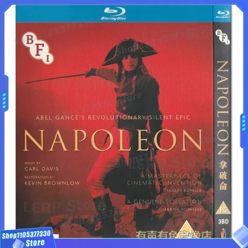

Blu-ray BD Disc Historical Biography War Movie Napoleon Official High-definition 3-Disc Set