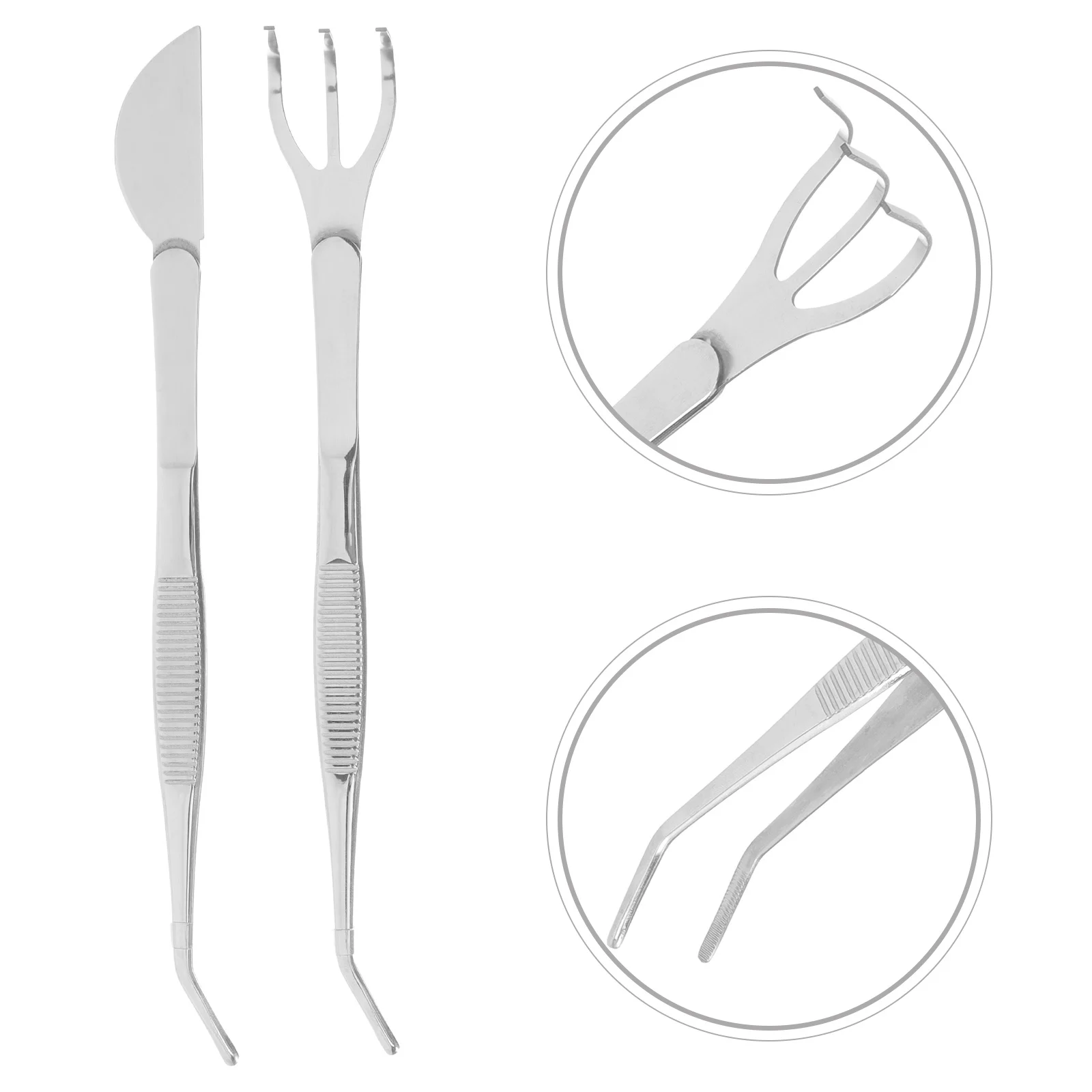 

1 Set Stainless Steel Bonsai Tweezers Rake Spatula Tool For Plants Moss Crafting Garden Small Multifunctional Durable Potted