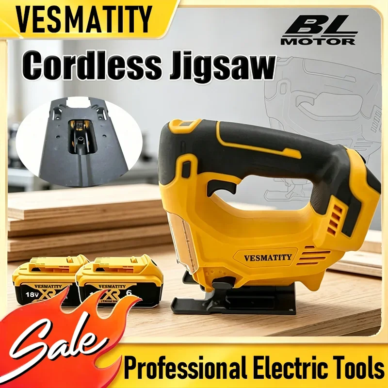 Electric Woodworking Tool Cordless Portable Jigsaw Multi-Function Design Powered Cuttin For 2026 HOT SALE