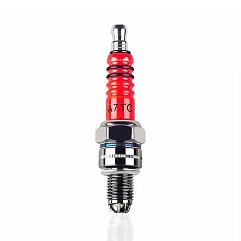 Motorcycle Spark Plug Iridium Spark Candles High Performance 3 Electrode A7TC Motorcycle Ignition Accessories For 50CC-150CC ATV