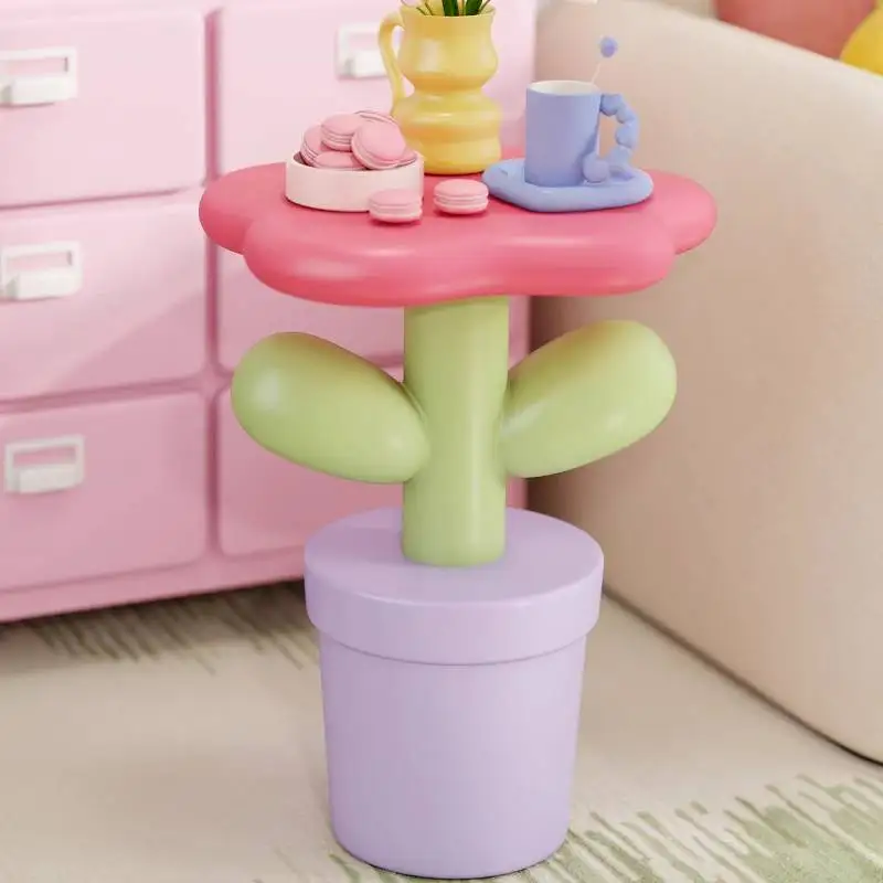 Trendy Cute Small Nightstands Wood Purple Classic Antique Bedroom Nightstands Bedside Slim Storage Mesa De Cabeceira Furniture