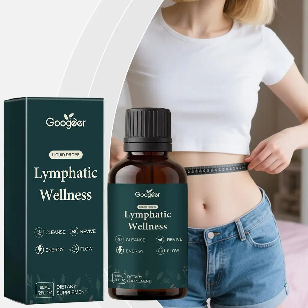 Lymph Support Herbal Drops Natural Lymphatic Wellness Tincture Aid Smooth Blood Flow Promote Lymph Circulation Lightweight