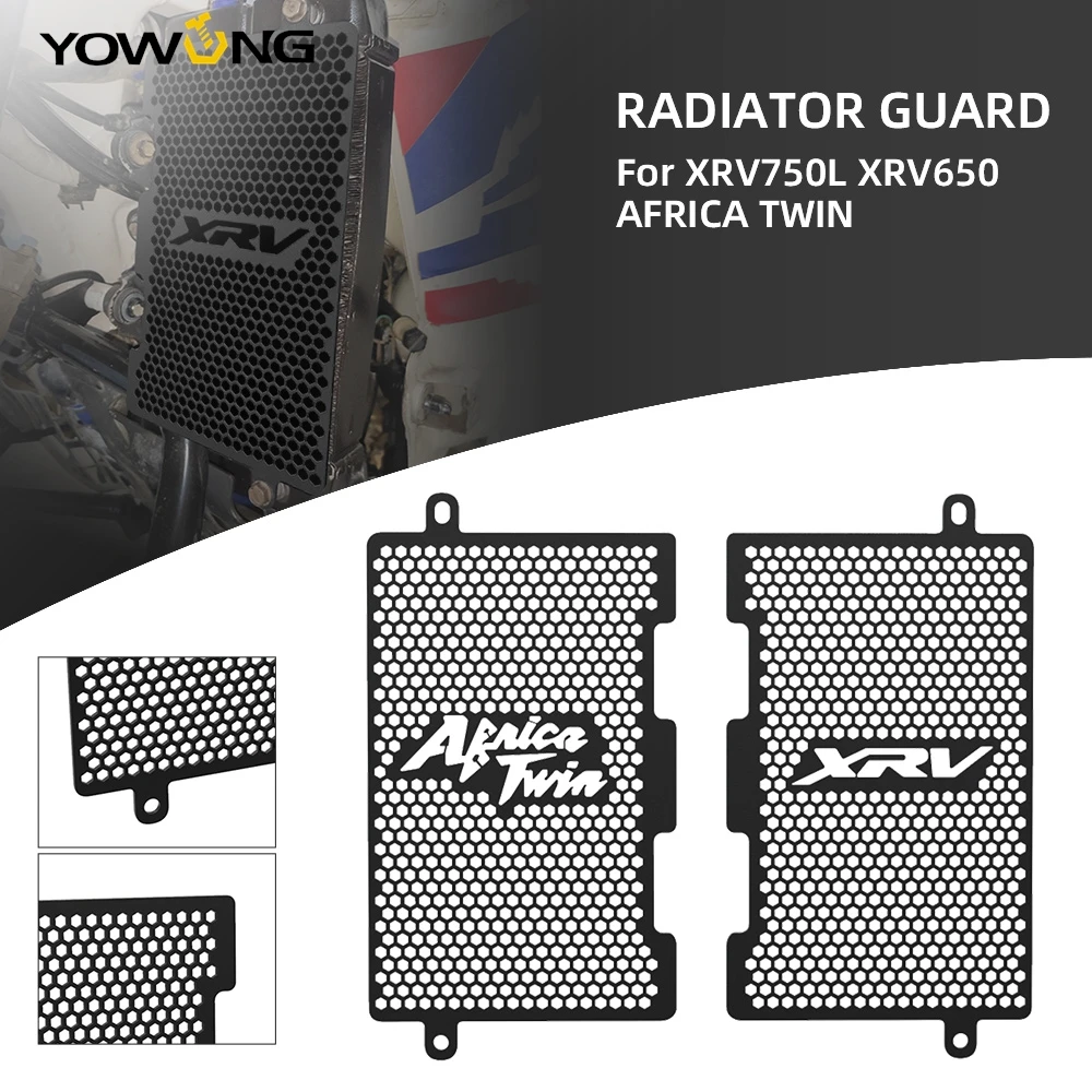 

Motorcycle For Honda XRV 750 650 Africa Twin XRV750 XRV650 RD07 RD07A RD03 CNC Radiator Cover Grille Guard Water Tank Protector