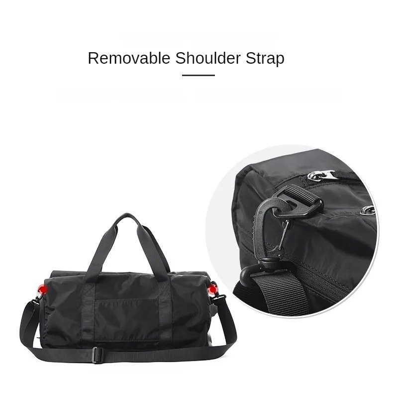 MOYYI Men Travel Bag Luggage Large Capacity 25L Waterproof Nylon Sports Gym Bag with Separate Wet Dry Business Outdoor Handbag