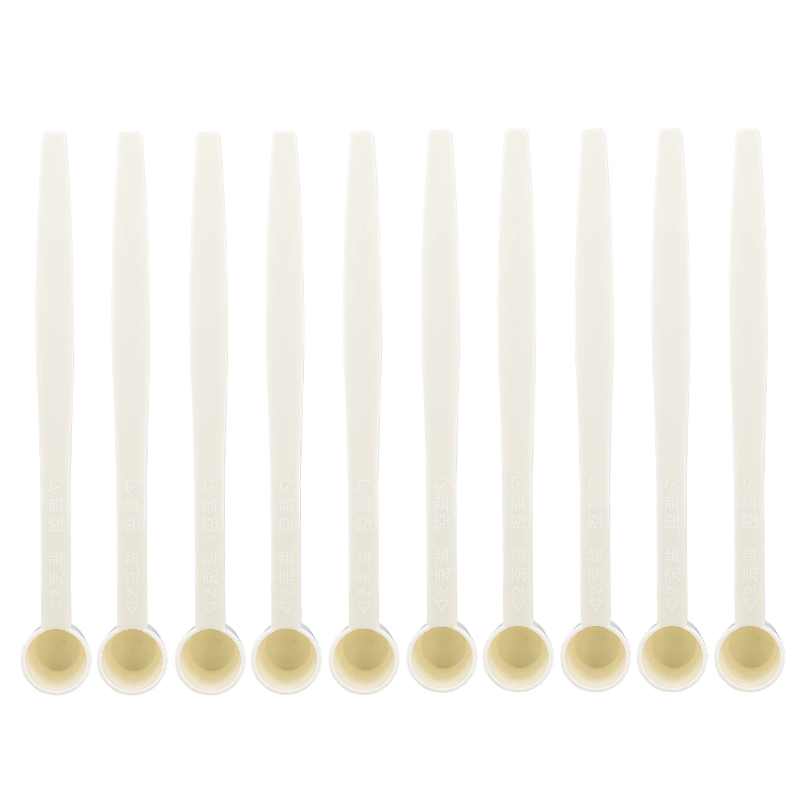 

50 Pcs Spoon Medicine Spoons Condiments Salt Scoops Tablespoon Powder Measuring White