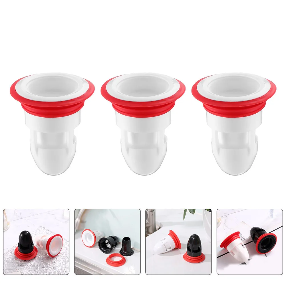 

3 шт., дезодорирующее уплотнительное кольцо, U-образная сетка для водяного уплотнения, предотвращает засорение, устойчивая к запаху сливная пробка, бытовая