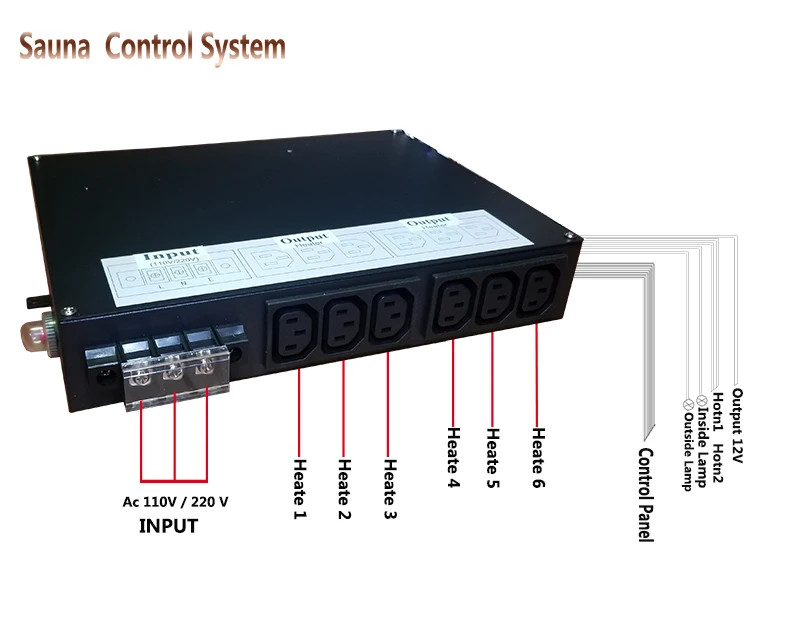 Imagem -06 - Painel Controle Sauna Infravermelho