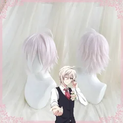 Kujo Tenn Idolish7 – perruque Cosplay synthétique rose clair, perruque Cosplay avec bonnet gratuit, résistante à la chaleur