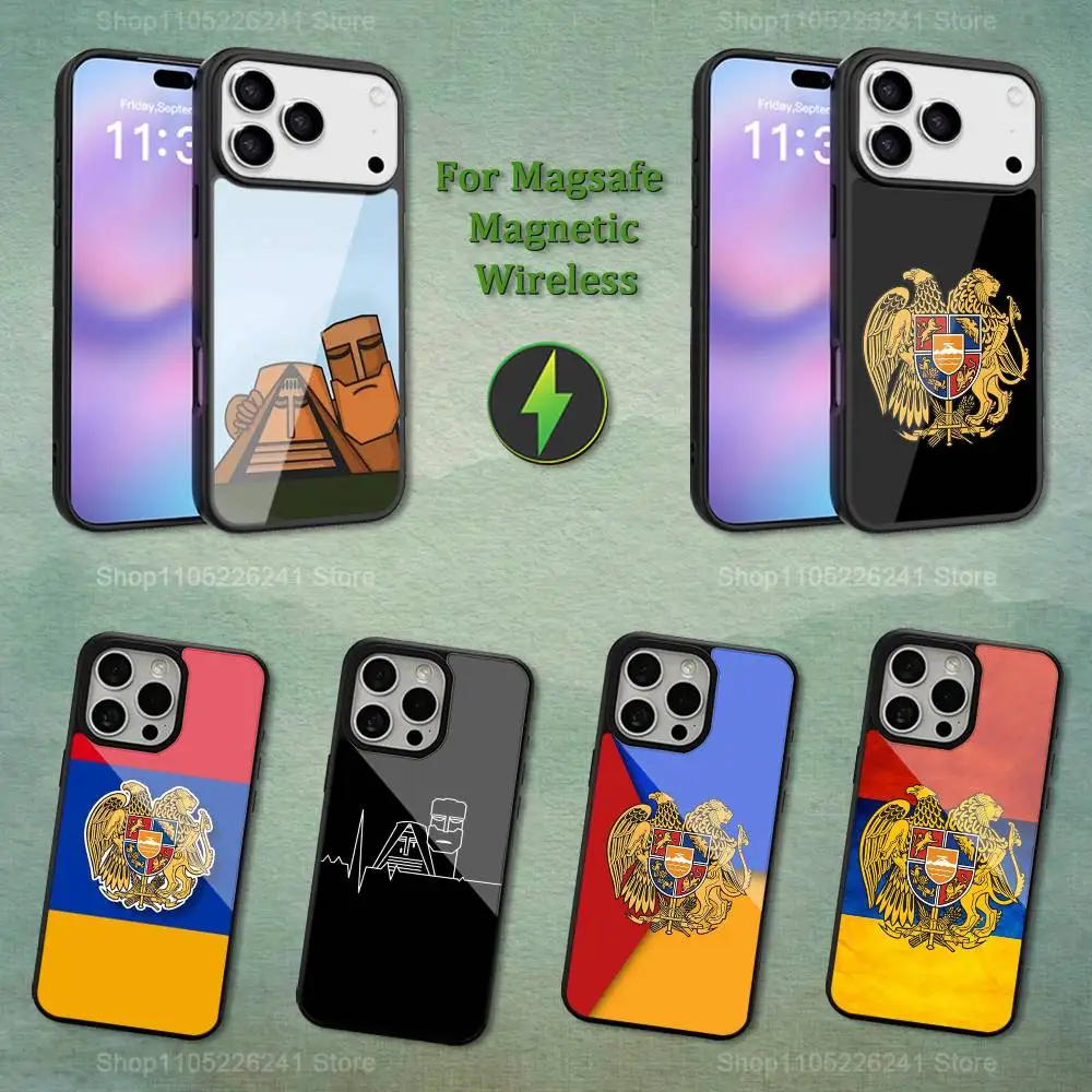 

Flag Art Armenian Phone Case For iPhone 13,12,11,16,15,17,14,Pro,Max,Plus,Mini, For Magsafe,Magnetic Wireless Charging